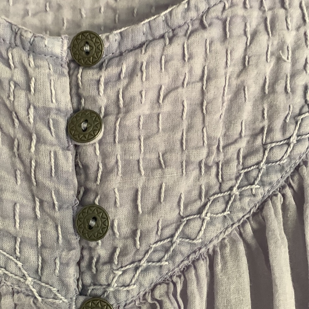 Free People light lavender peasant blouse - Picture 4 of 4
